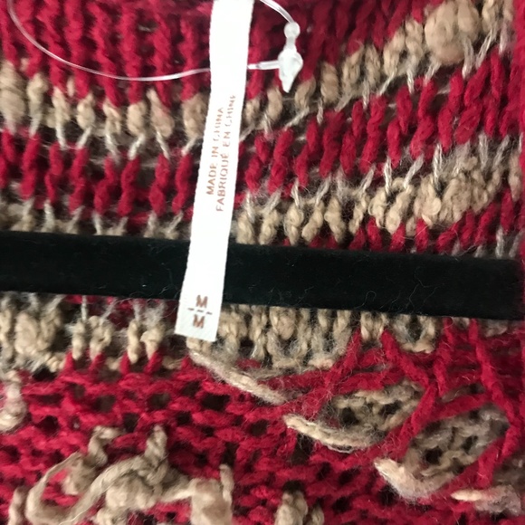 Free people vintage bohemian fringe sweater - Picture 7 of 7